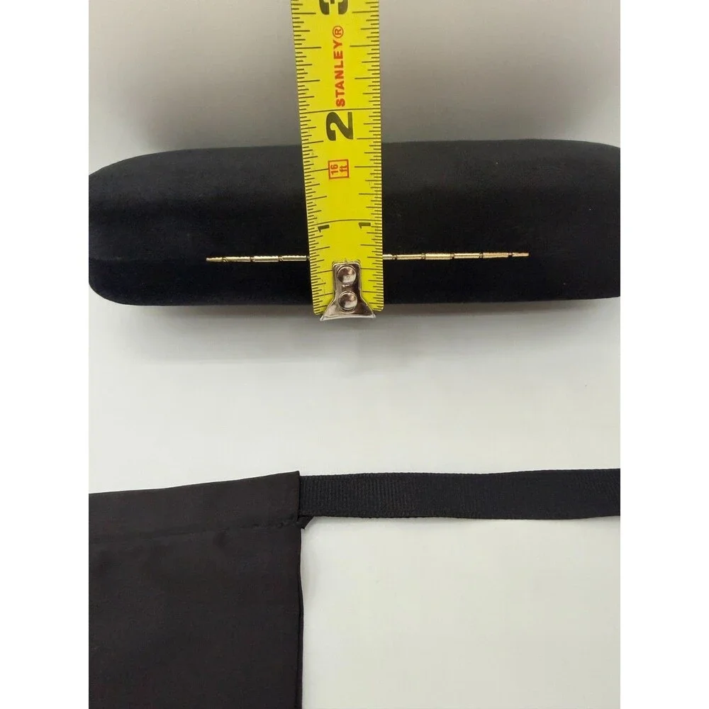 Gucci Velvet Eyeglasses Sunglasses Case w/ Pouch & Cloth Authentic Black Set